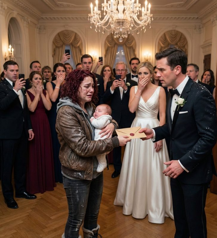 W restauracji wszyscy byli w dość dobrym nastroju, ale kiedy pojawiła się bezradna kobieta i przekazała teczkę mężczyźnie, wszyscy byli zdumieni tym, co się okazało